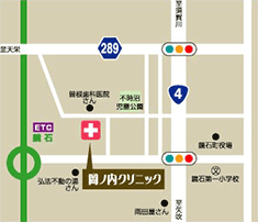 岡ノ内クリニック　地図